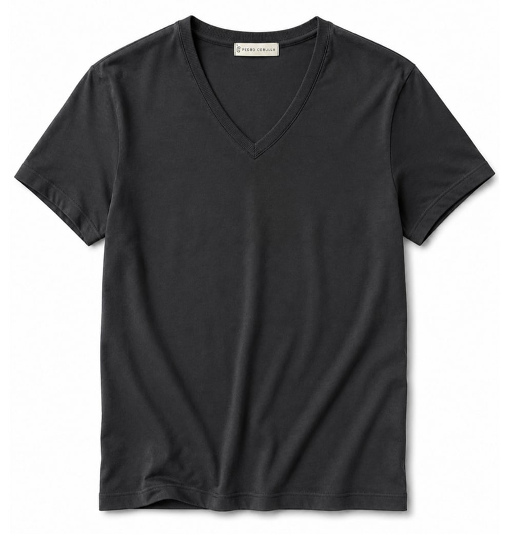 Camiseta Gola V Chumbo