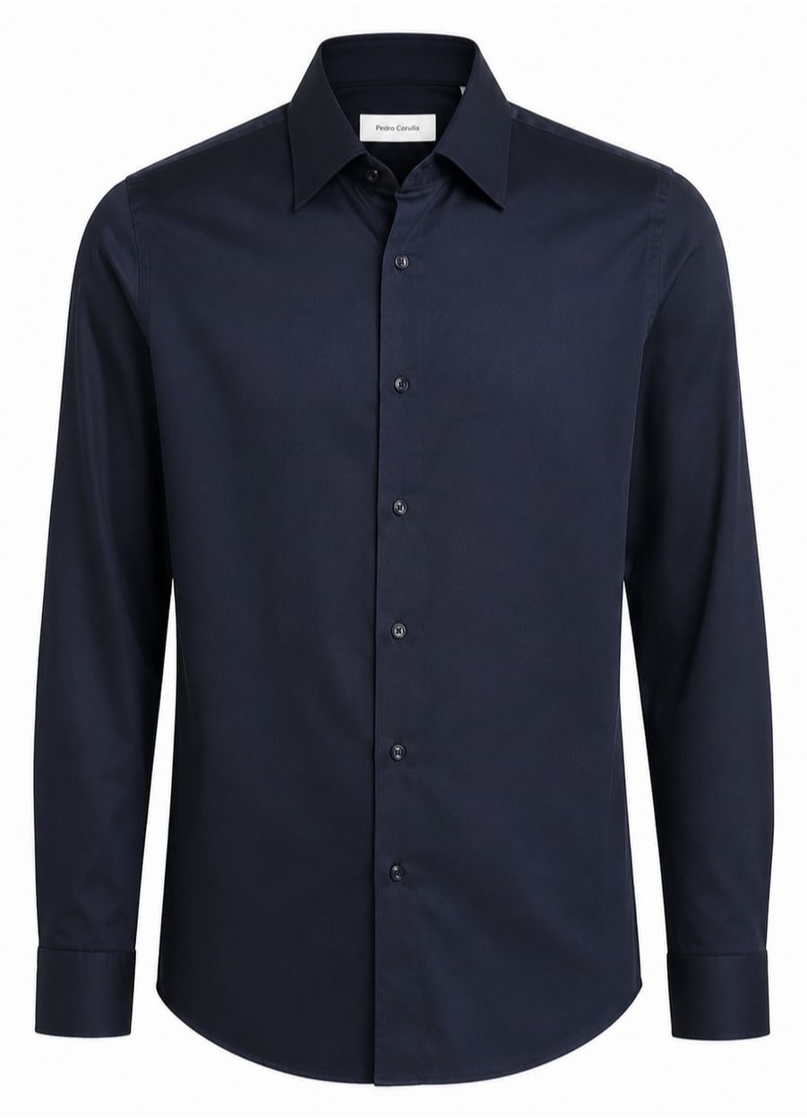 Camisa Social Azul Marinho