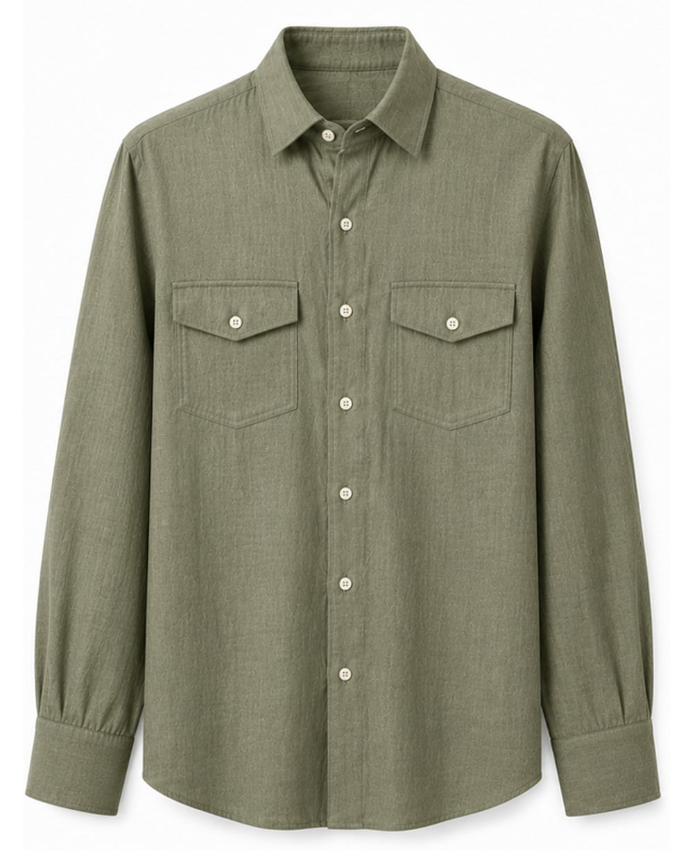 Camisa de Linho Verde Oliva