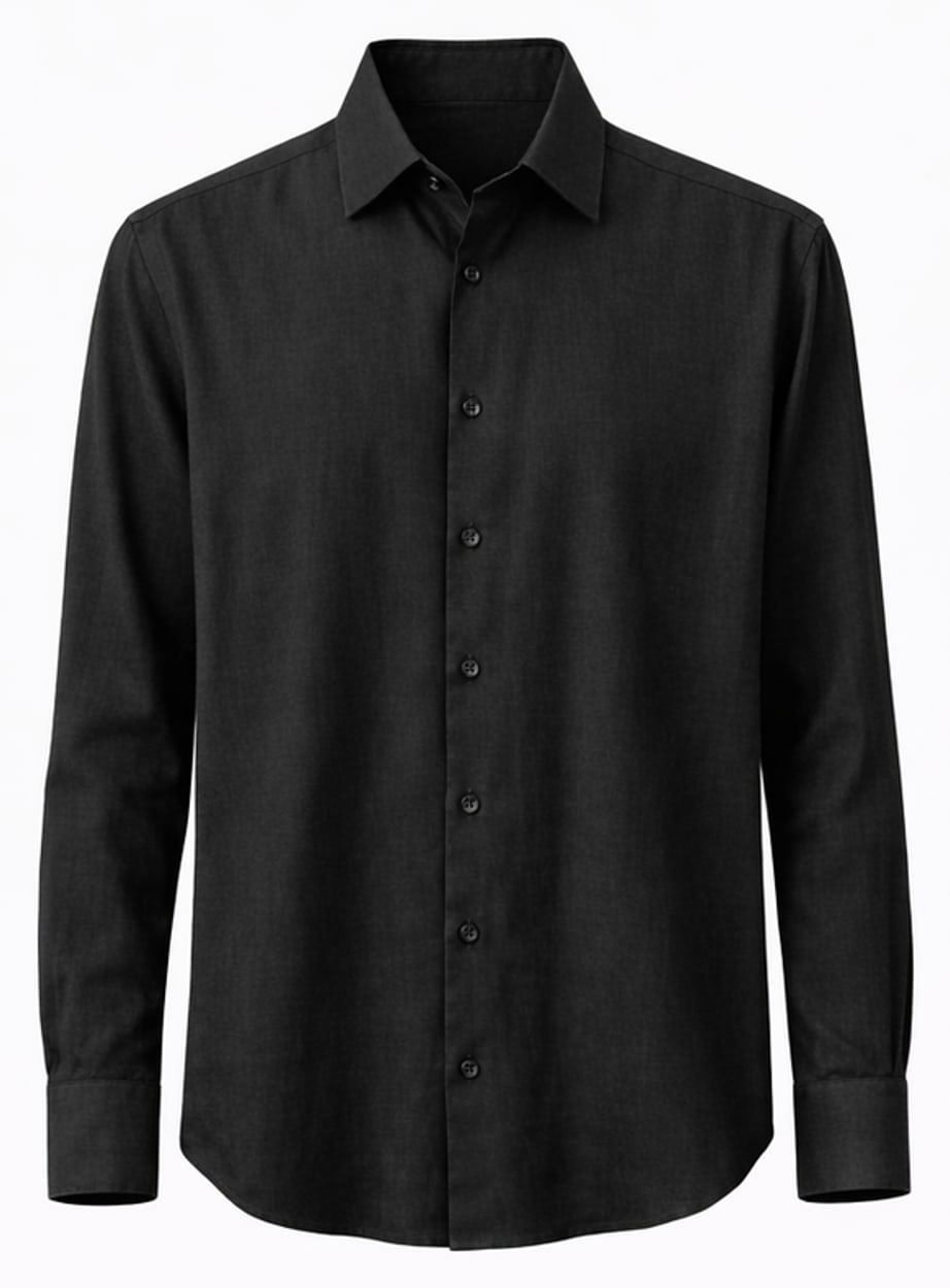 Camisa Linho Preta